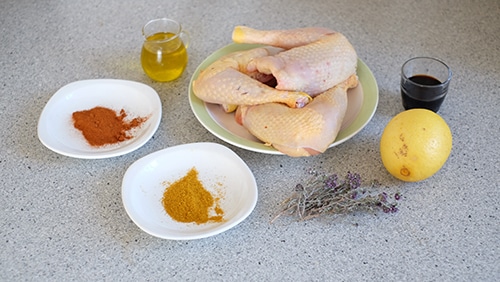 ingrédients recette poulet